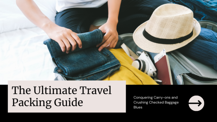 The Ultimate Travel Packing Guide: Conquering Carry-Ons and Crushing Checked Baggage Blues