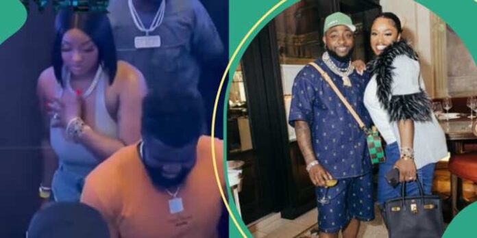 Video of Davido's Chef Chi Covering Her Exposed Body Parts in Viral Clip Trends: 